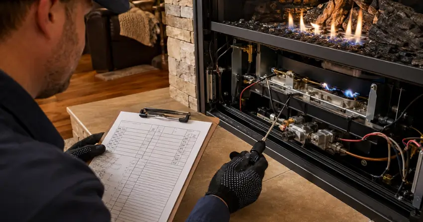 fireplace fix diagnostic checklist gas fireplace repair in Winnipeg
