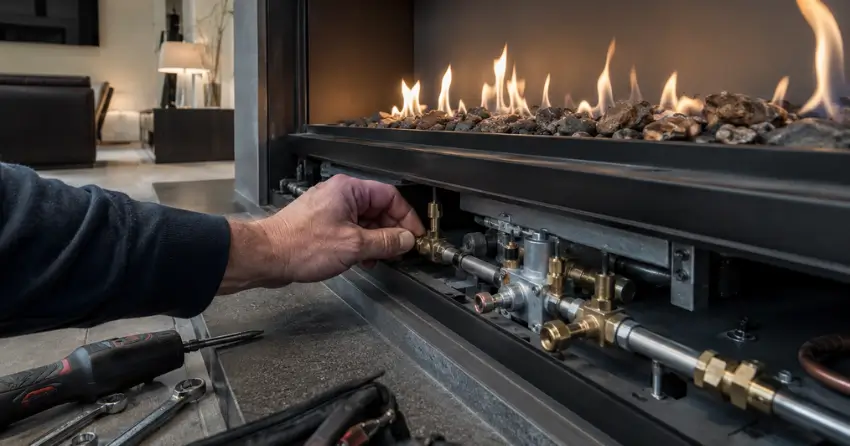 gas fireplace burner repair and service Winnipeg
