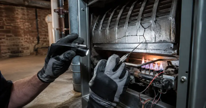 furnace heat exchanger inspection Winnipeg