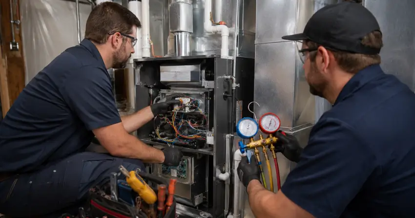 furnace installation commissioning and startup test Winnipeg