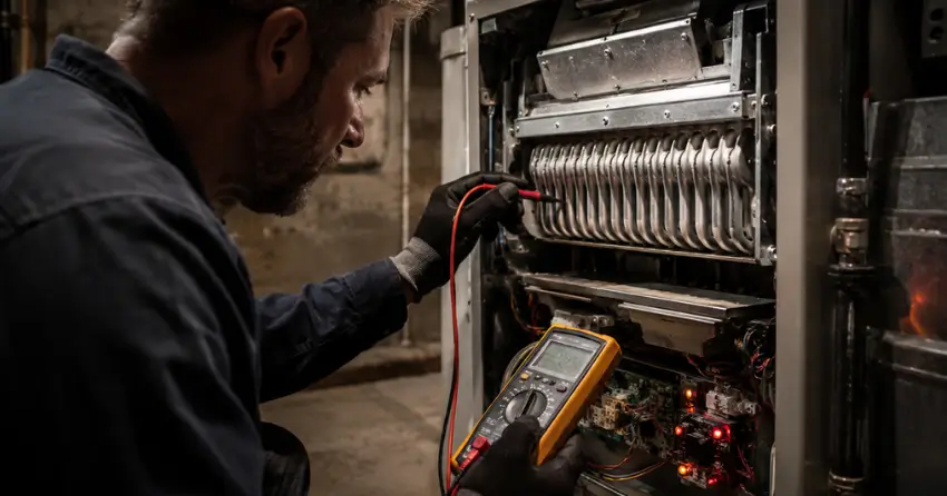furnace diagnostic check heat exchanger Winnipeg