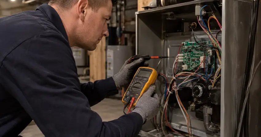 Ontario Gas Services furnace ignition repair technician