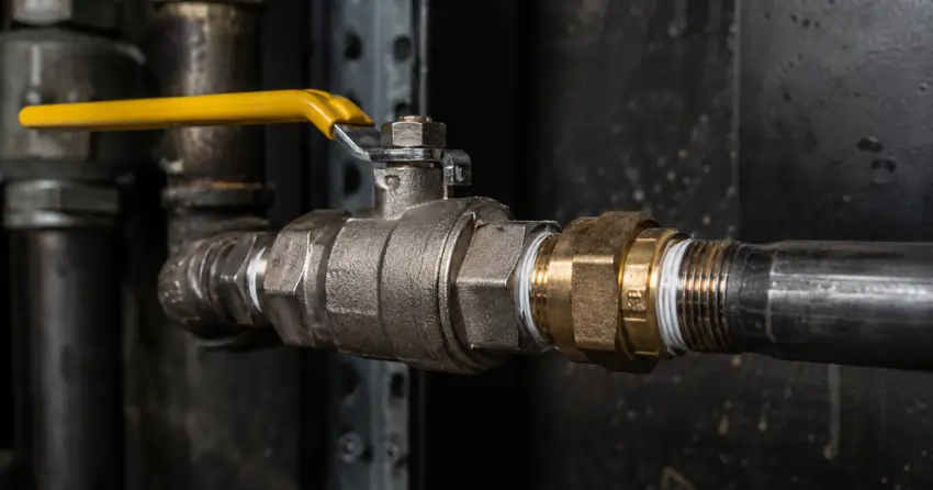 gas shutoff valve and fitting installation Winnipeg
