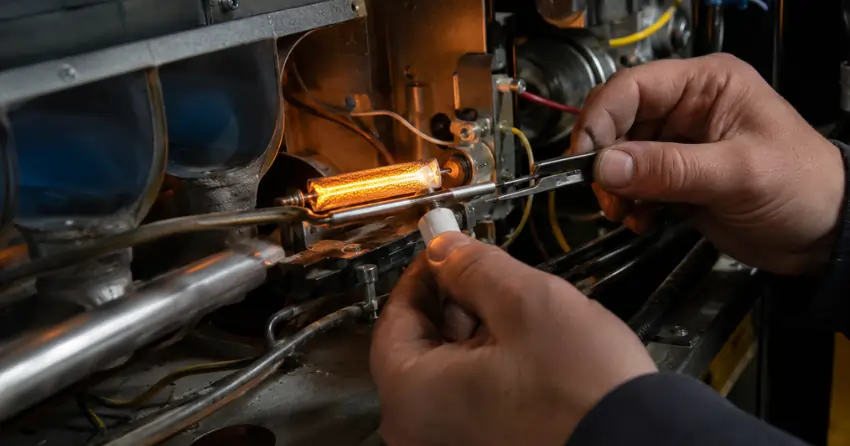 gas furnace igniter and flame sensor repair Winnipeg